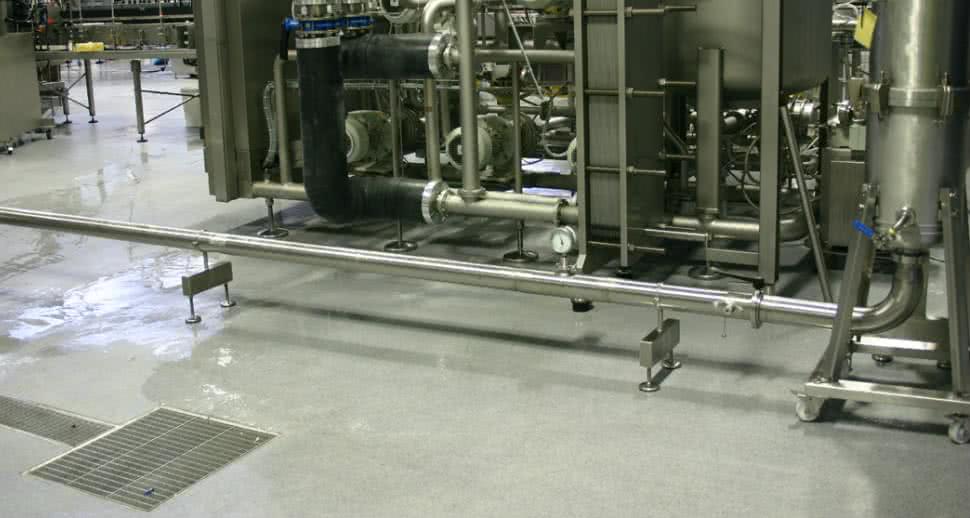 Dairy production facility durable floor