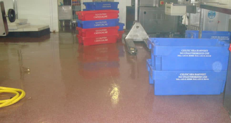 Fish facility hygienic floor