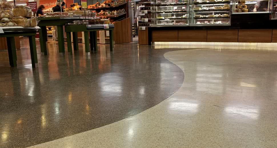 Reflective Supermarket Flooring