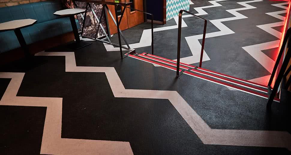 Patterned Commercial Floors