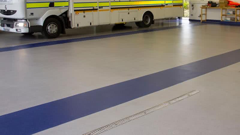 resin flooring, coastguard station
