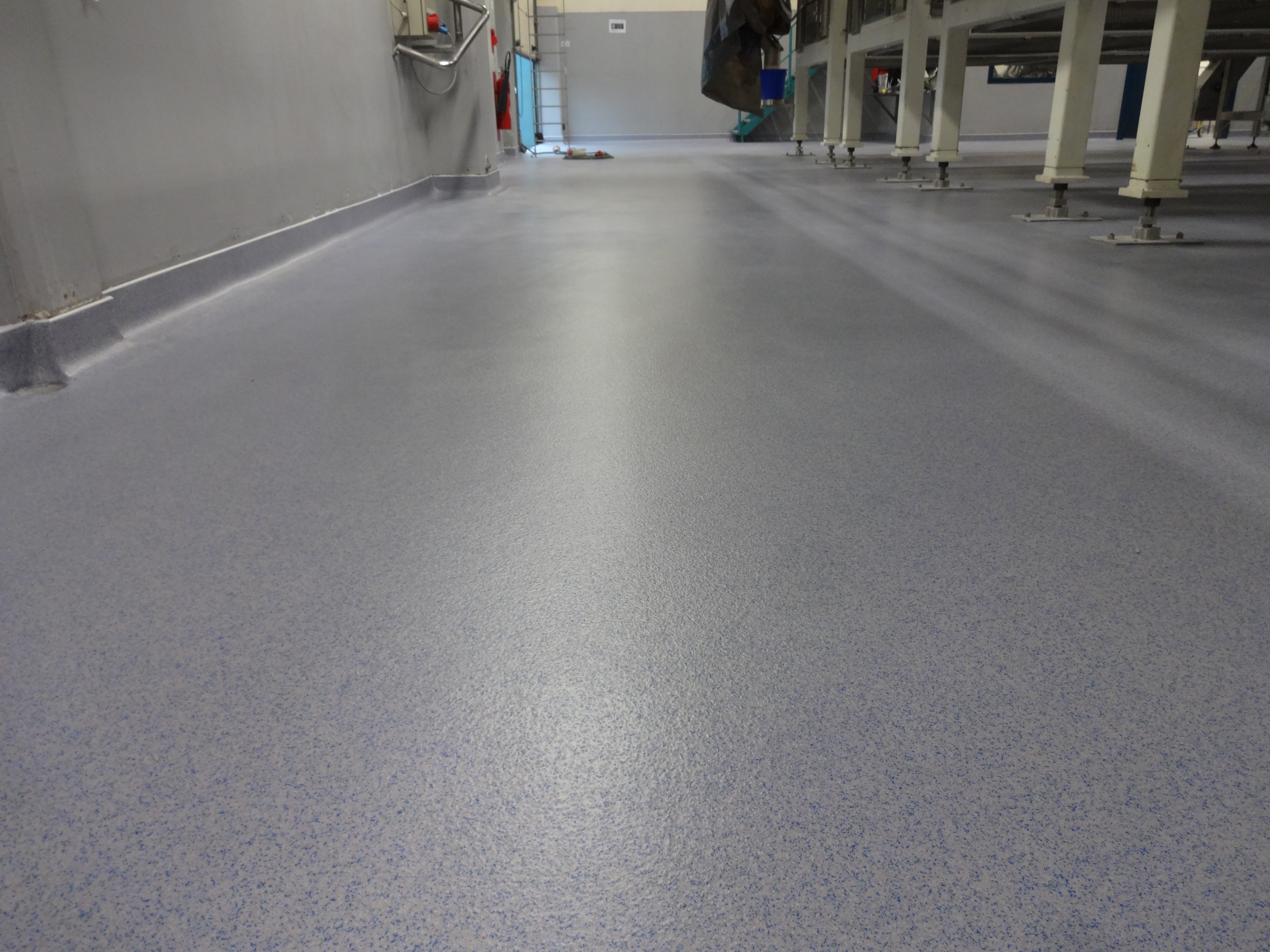 Non porous resin floor