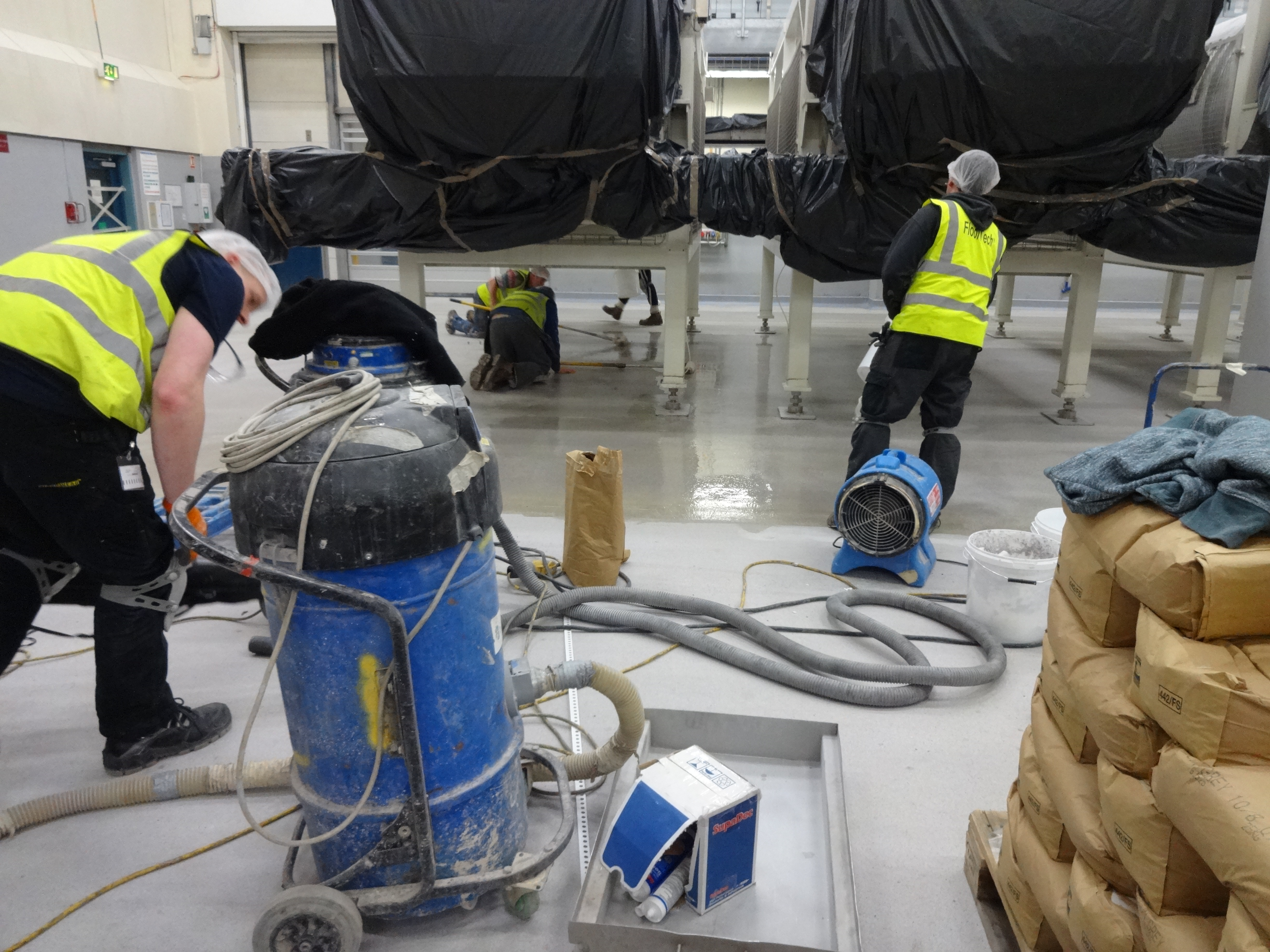 durable commercial resin flooring installation