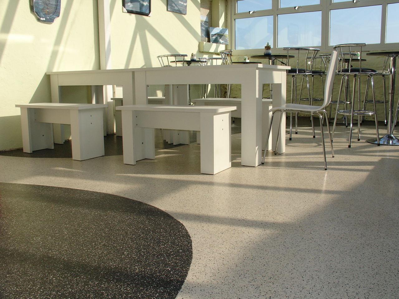 Durable Canteen Resin Flooring